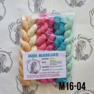 Set 6 mini Merino 100%